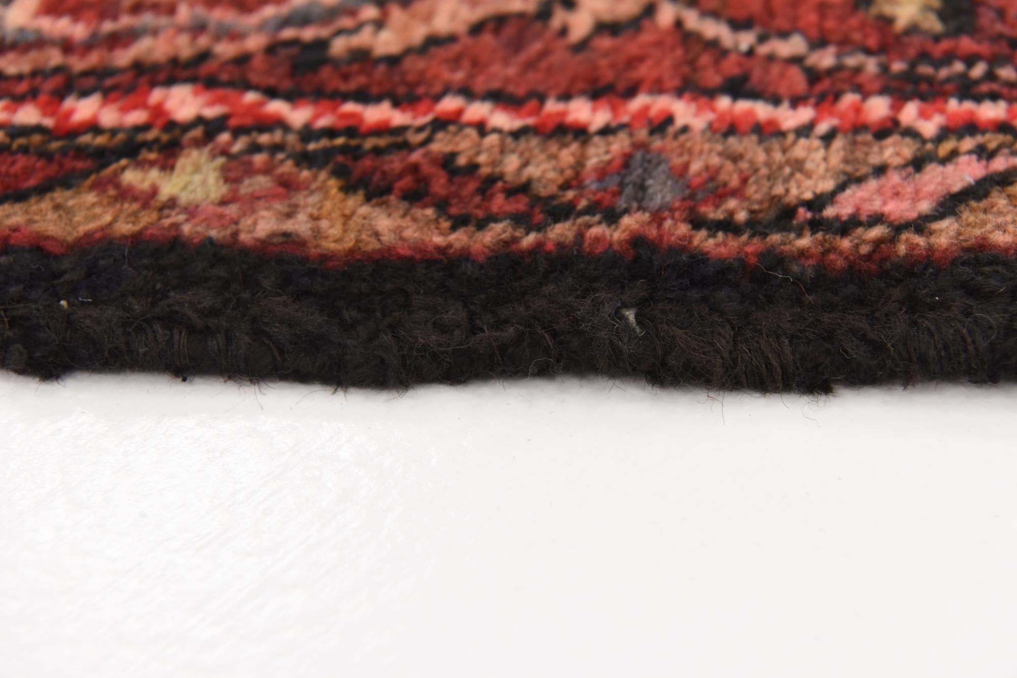 3' 5 x 11' 10 Hand Knotted Hossainabad Persian Wool Runner Rug