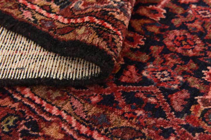 3' 5 x 11' 10 Hand Knotted Hossainabad Persian Wool Runner Rug