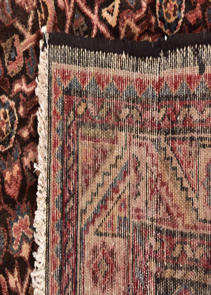 3' 10 x 11' 4 Hand Knotted Hossainabad Persian Wool Runner Rug