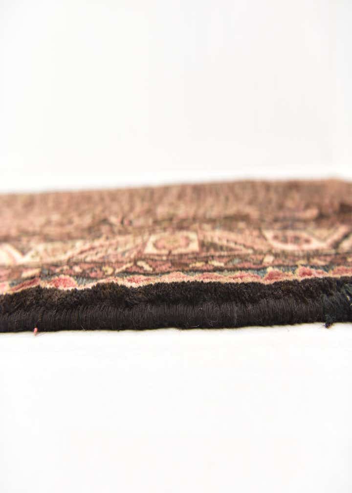 3' 10 x 11' 4 Hand Knotted Hossainabad Persian Wool Runner Rug