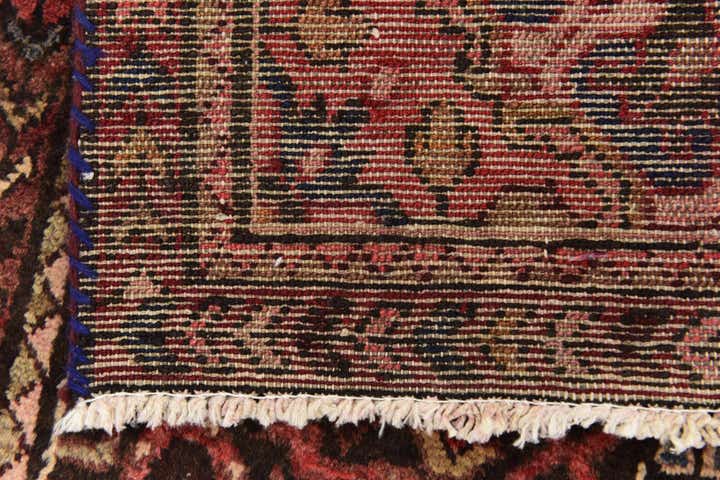 3' 8 x 10' Hand Knotted Hossainabad Persian Wool Runner Rug