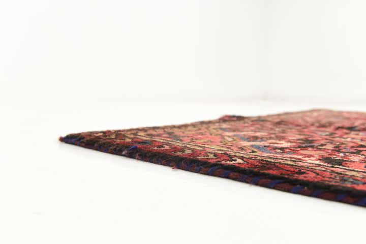 3' 8 x 10' Hand Knotted Hossainabad Persian Wool Runner Rug