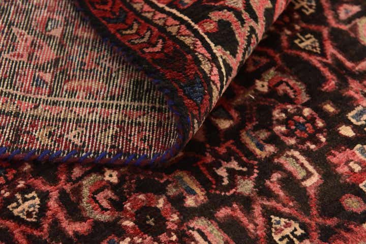 3' 8 x 10' Hand Knotted Hossainabad Persian Wool Runner Rug