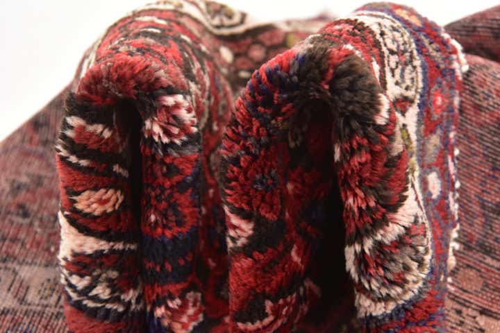 3' 9 x 10' Hand Knotted Hossainabad Persian Wool Runner Rug