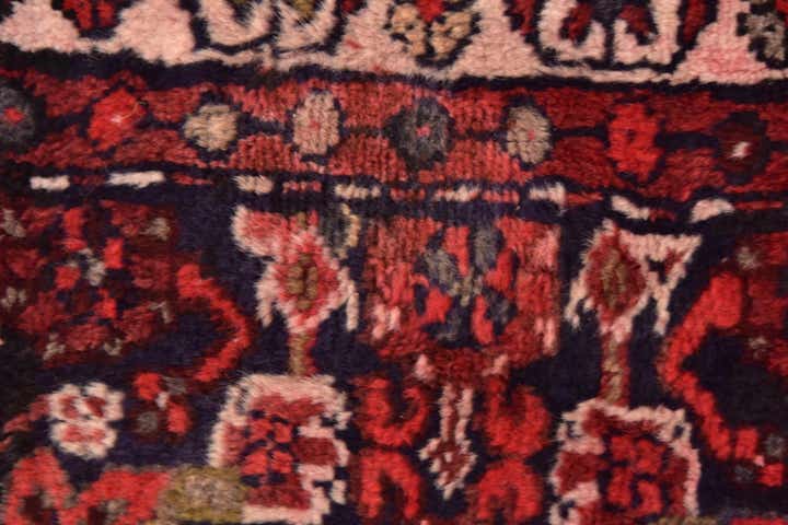 3' 9 x 10' Hand Knotted Hossainabad Persian Wool Runner Rug