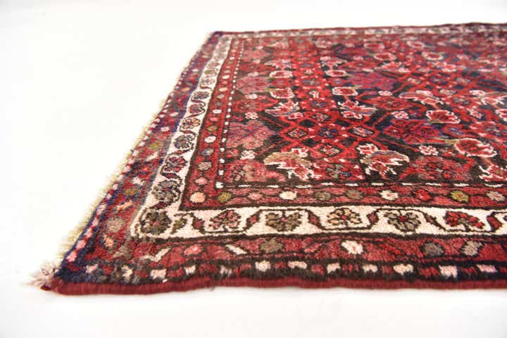3' 9 x 10' Hand Knotted Hossainabad Persian Wool Runner Rug