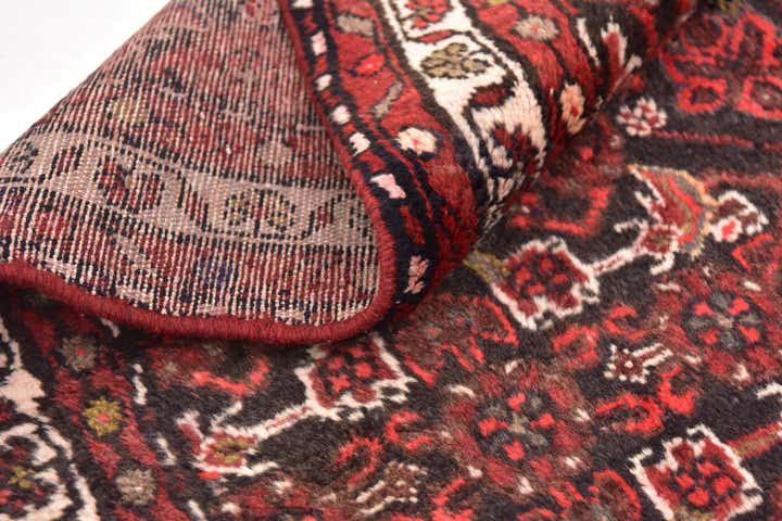 3' 9 x 10' Hand Knotted Hossainabad Persian Wool Runner Rug