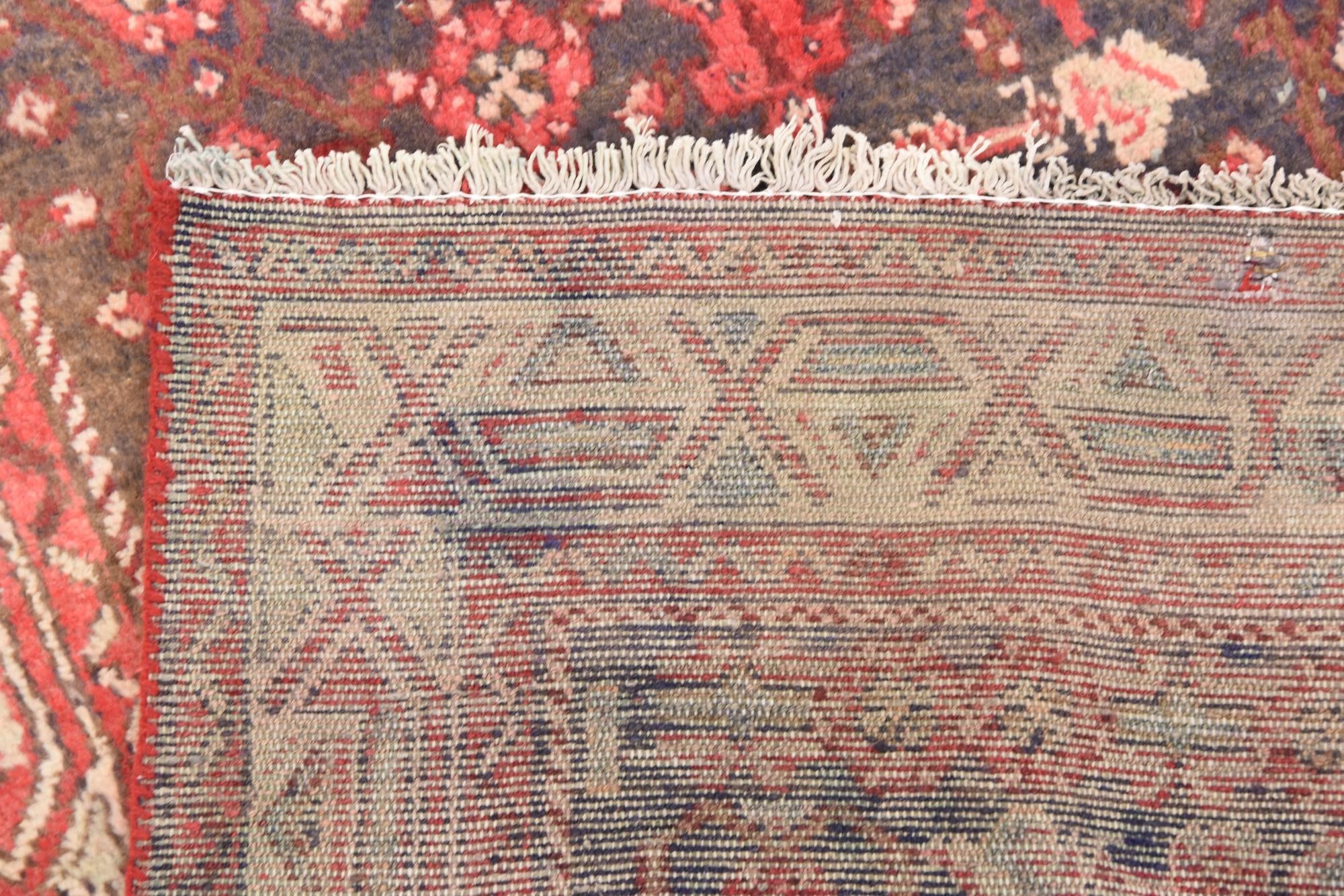 3' 6 x 9' 6 Hand Knotted Hossainabad Persian Wool Runner Rug