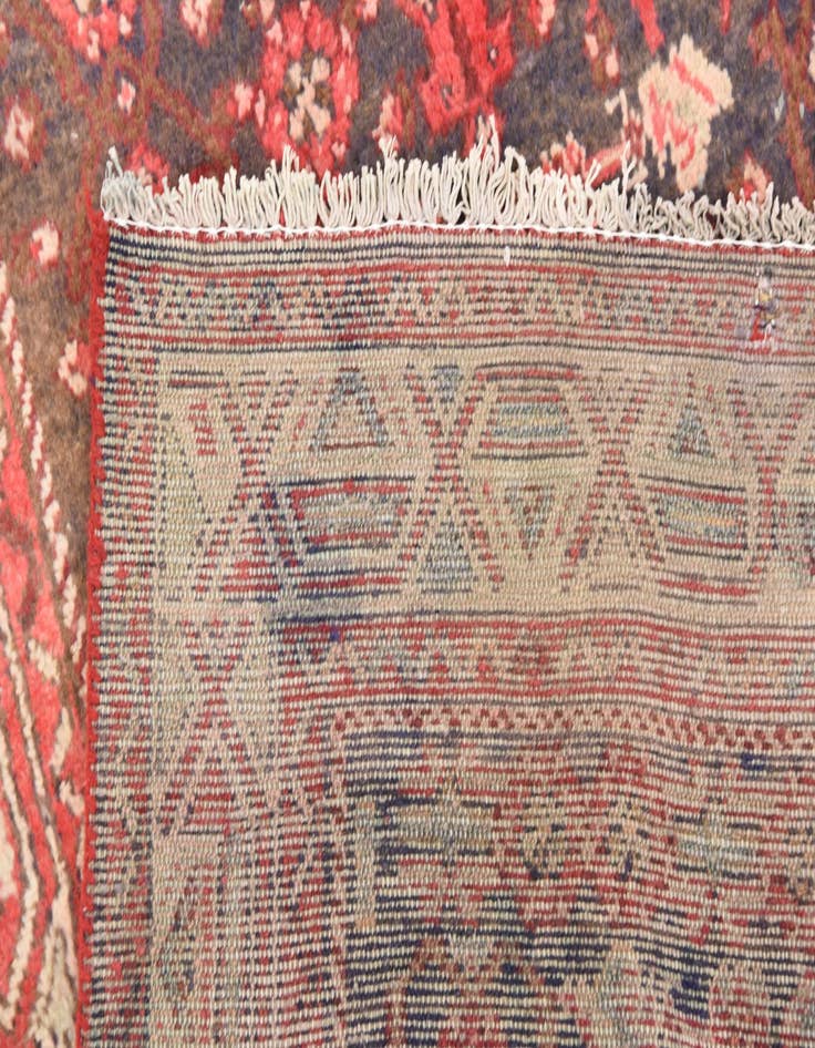 Detail image of 3' 6 x 9' 6  Hand Knotted Hossainabad Persian Wool Runner Rug