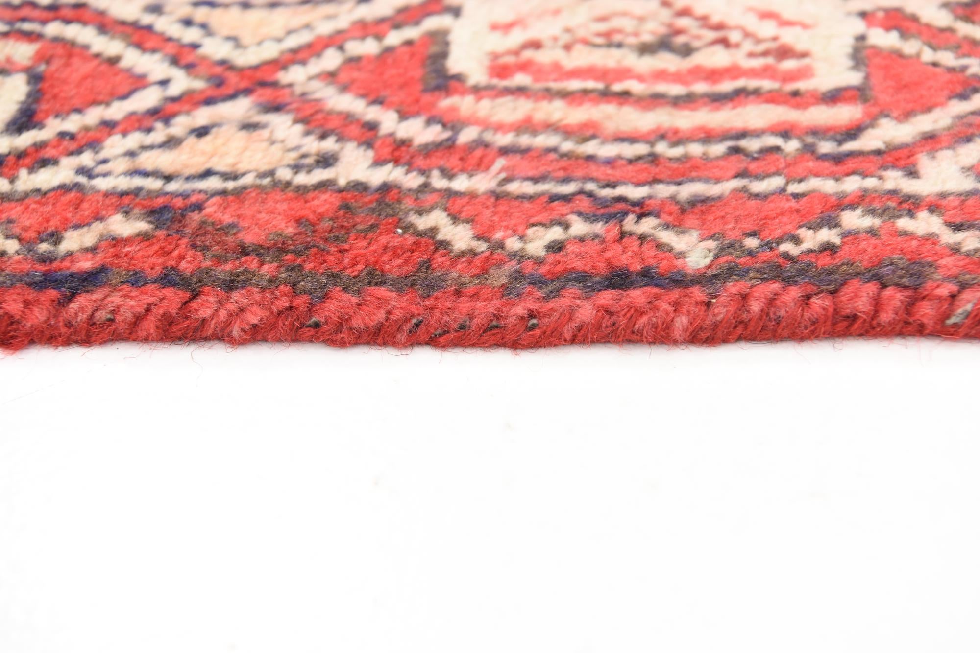 3' 6 x 9' 6 Hand Knotted Hossainabad Persian Wool Runner Rug