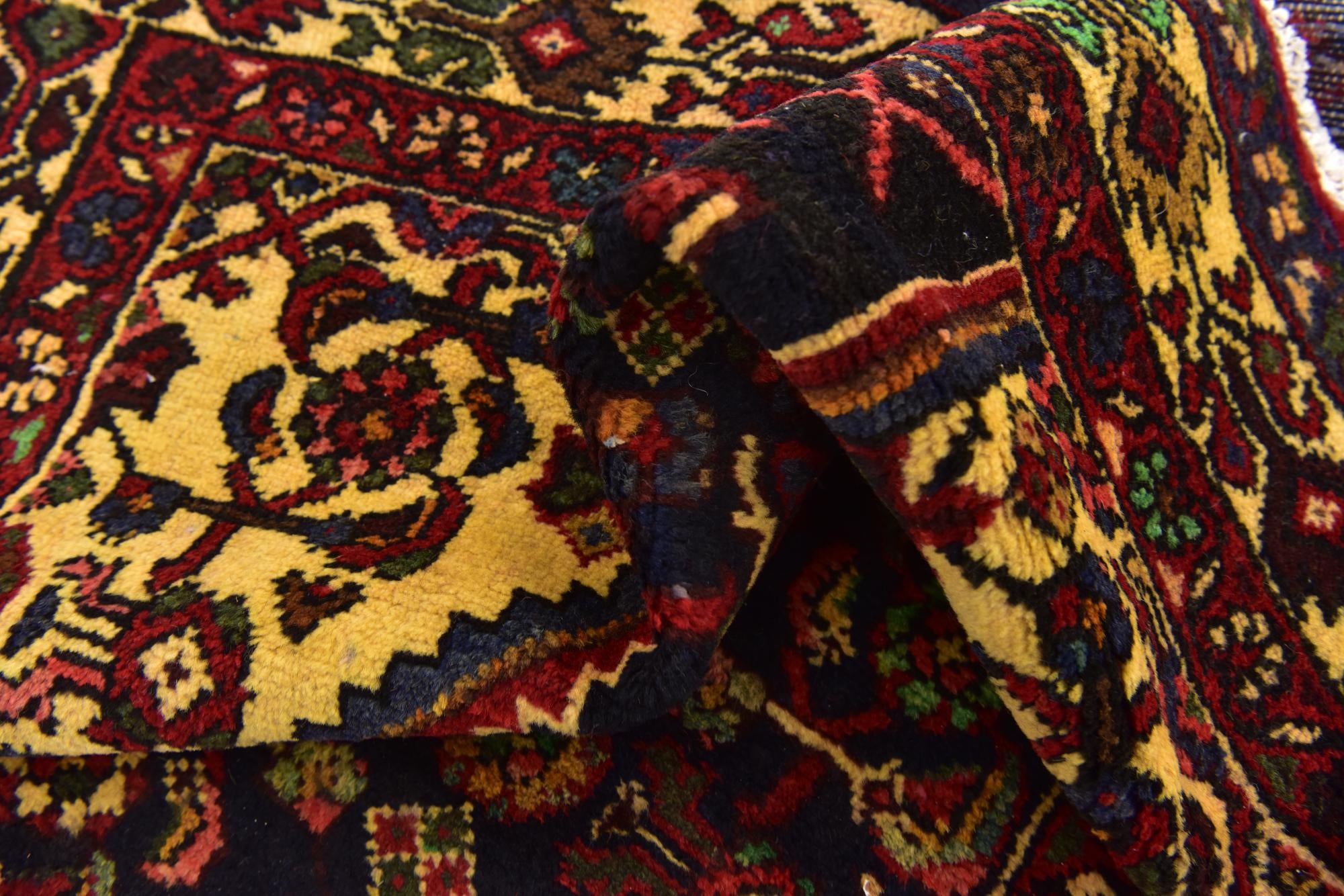 115cm x 310cm anudado a mano Hossainabad Alfombra Persa Lana Pasillera