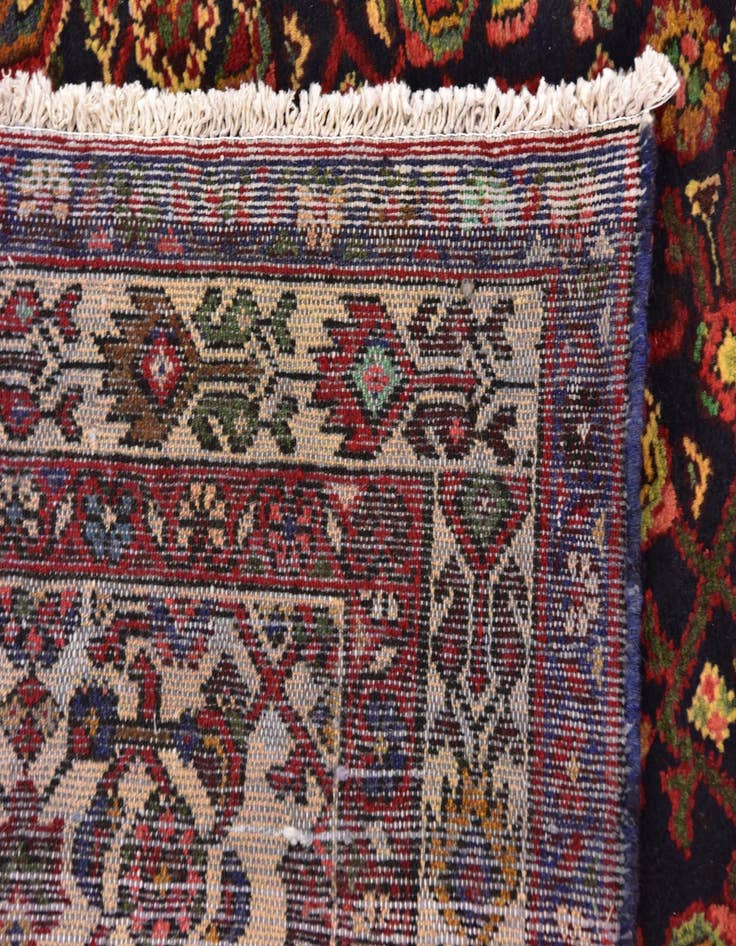 Detail image of 3' 10 x 10' 2  Hand Knotted Hossainabad Persian Wool Runner Rug