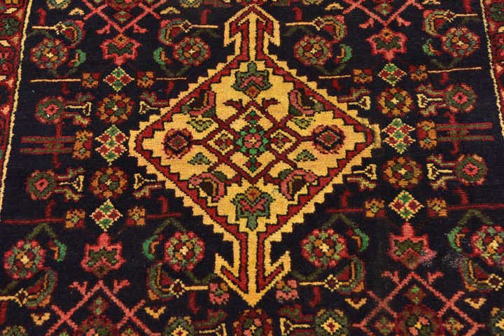 3' 10 x 10' 2 Hand Knotted Hossainabad Persian Wool Runner Rug