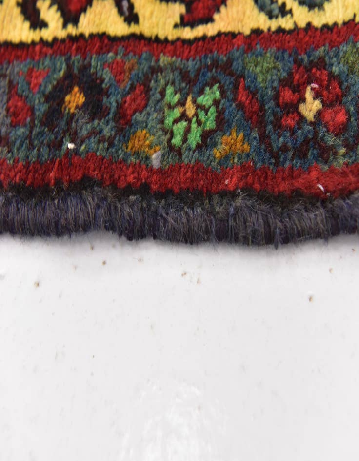 Detail image of 3' 10 x 10' 2  Hand Knotted Hossainabad Persian Wool Runner Rug