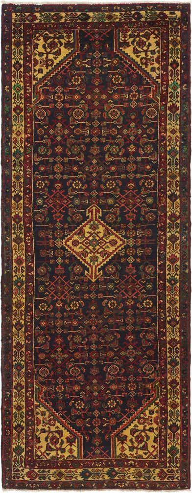 3' 10 x 10' 2 Hand Knotted Hossainabad Persian Wool Runner Rug