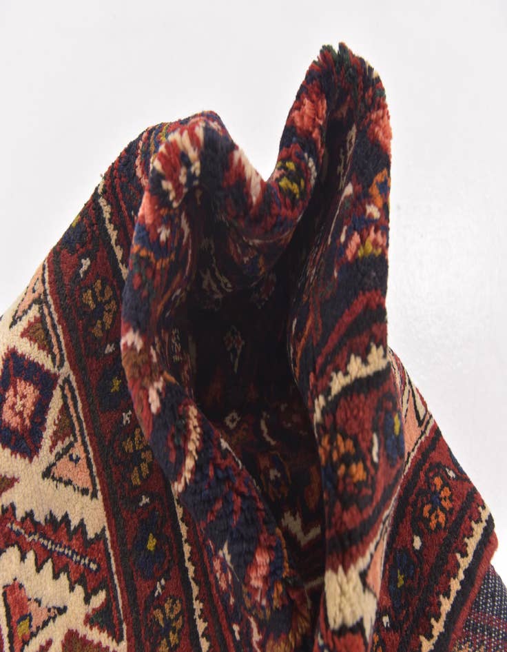 Detail image of 3' 10 x 10' 2  Hand Knotted Hossainabad Persian Wool Runner Rug