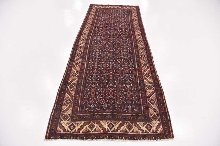 3' 10 x 10' 2 Hand Knotted Hossainabad Persian Wool Runner Rug