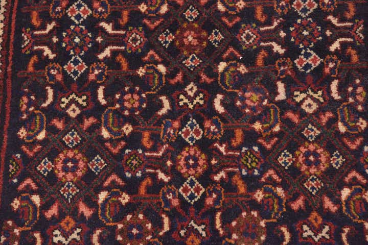 3' 10 x 10' 2 Hand Knotted Hossainabad Persian Wool Runner Rug