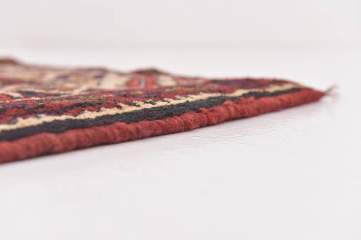 Detail image of 3' 10 x 10' 2 Hand Knotted Hossainabad Persian Wool Runner Rug