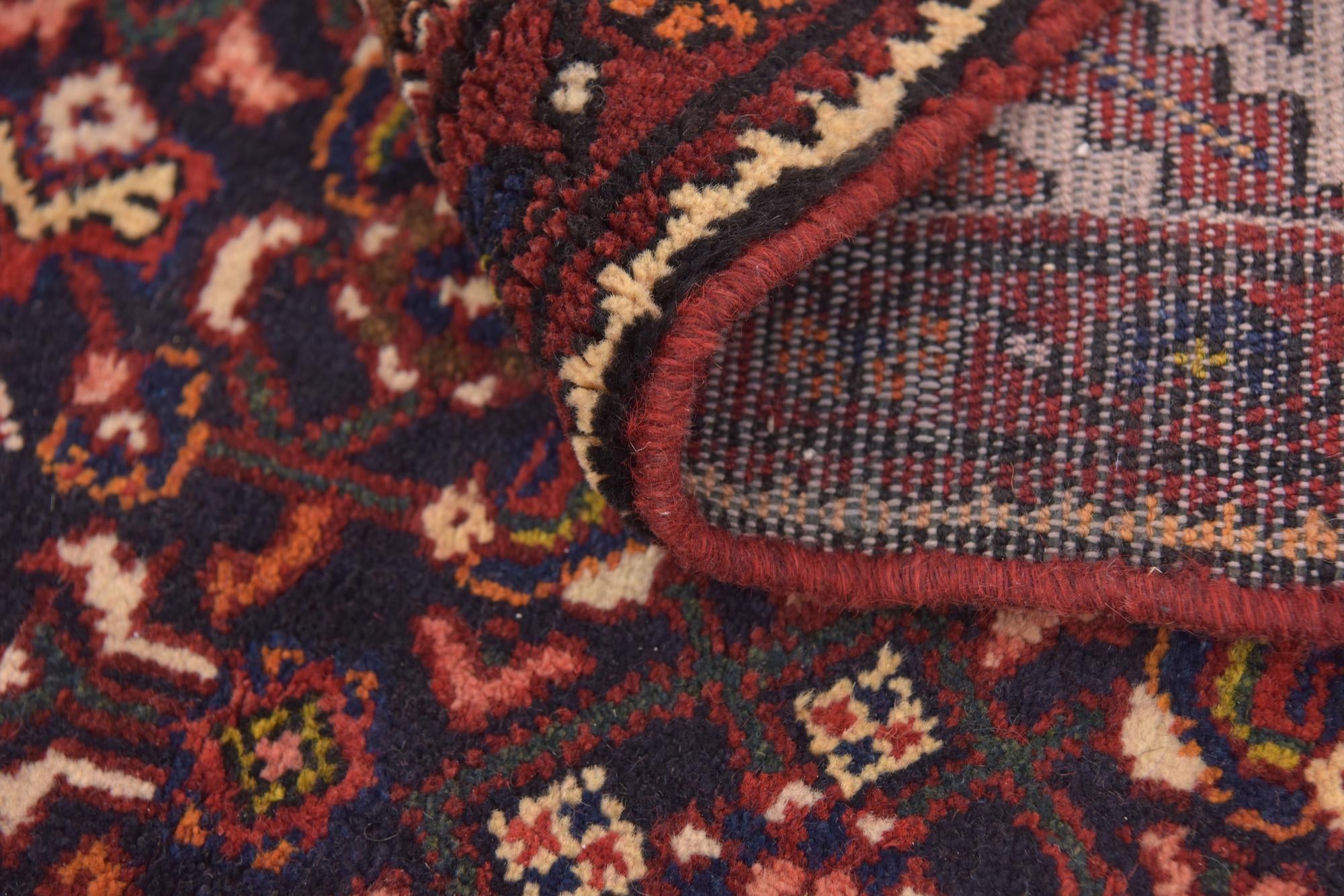 115cm x 310cm anudado a mano Hossainabad Alfombra Persa Lana Pasillera