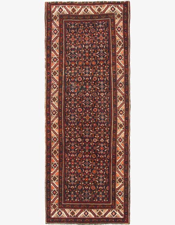 3' 10 x 10' 2 Hand Knotted Hossainabad Persian Wool Runner Rug