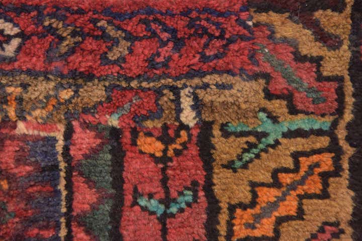 3' 8 x 9' 8 Hand Knotted Hossainabad Persian Wool Runner Rug
