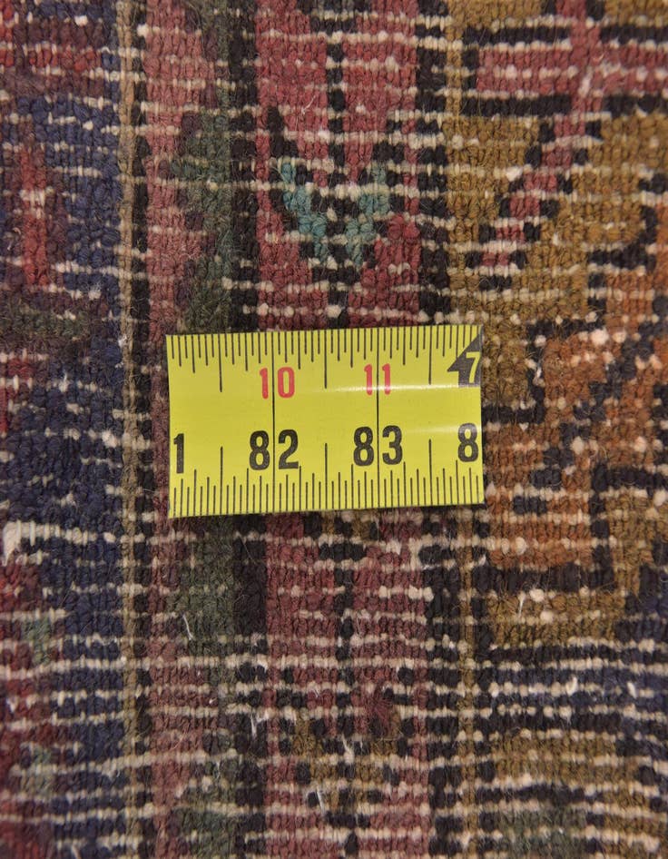 Detail image of 3' 8 x 9' 8  Hand Knotted Hossainabad Persian Wool Runner Rug
