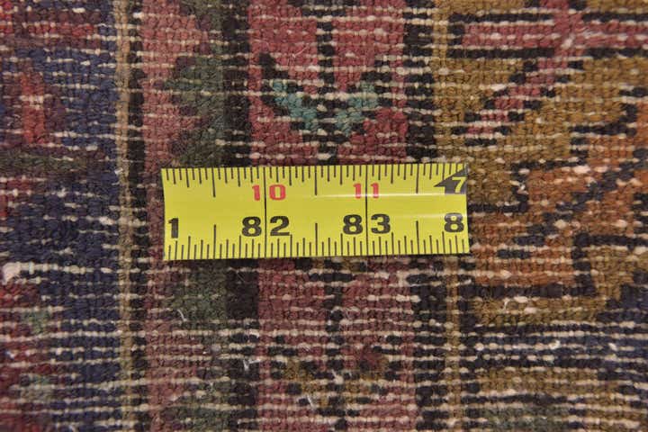 3' 8 x 9' 8 Hand Knotted Hossainabad Persian Wool Runner Rug