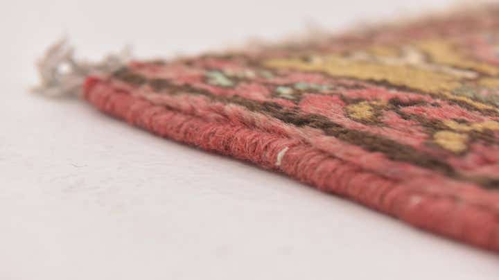 3' 8 x 9' 8 Hand Knotted Hossainabad Persian Wool Runner Rug