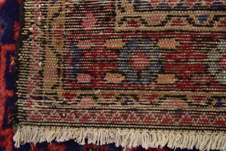 3' 10 x 10' 7 Hand Knotted Hossainabad Persian Wool Runner Rug