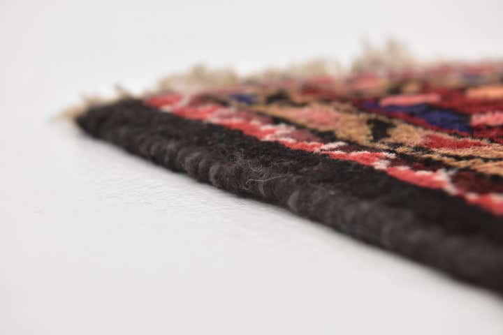 3' 10 x 10' 7 Hand Knotted Hossainabad Persian Wool Runner Rug