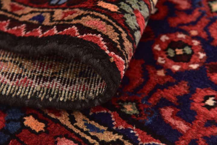 3' 10 x 10' 7 Hand Knotted Hossainabad Persian Wool Runner Rug