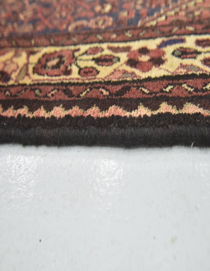 Detail image of 3' 10 x 11'  Hand Knotted Hossainabad Persian Wool Runner Rug