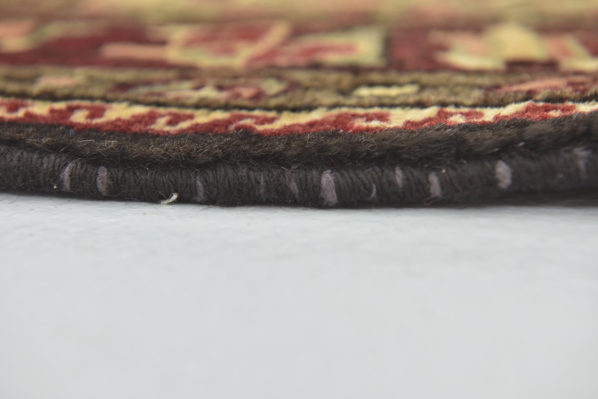 4' x 9' 7 Hand Knotted Hossainabad Persian Wool Runner Rug