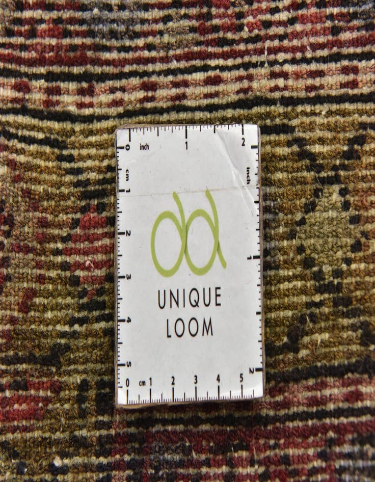 Detail image of 3' 7 x 9' 10  Hand Knotted Hossainabad Persian Wool Runner Rug