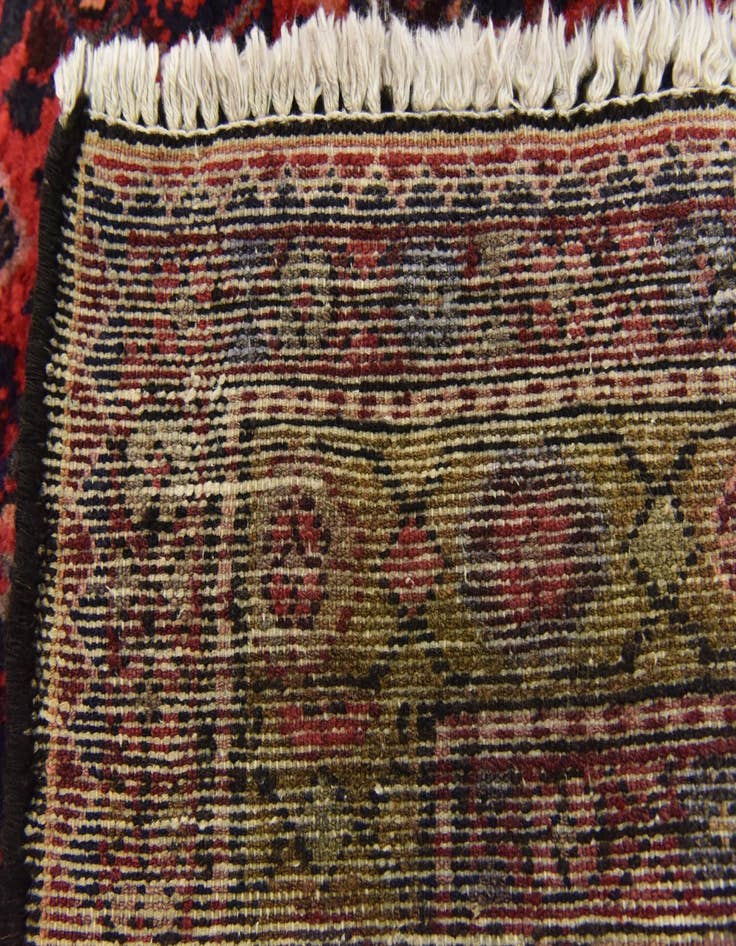 Detail image of 3' 7 x 9' 10  Hand Knotted Hossainabad Persian Wool Runner Rug