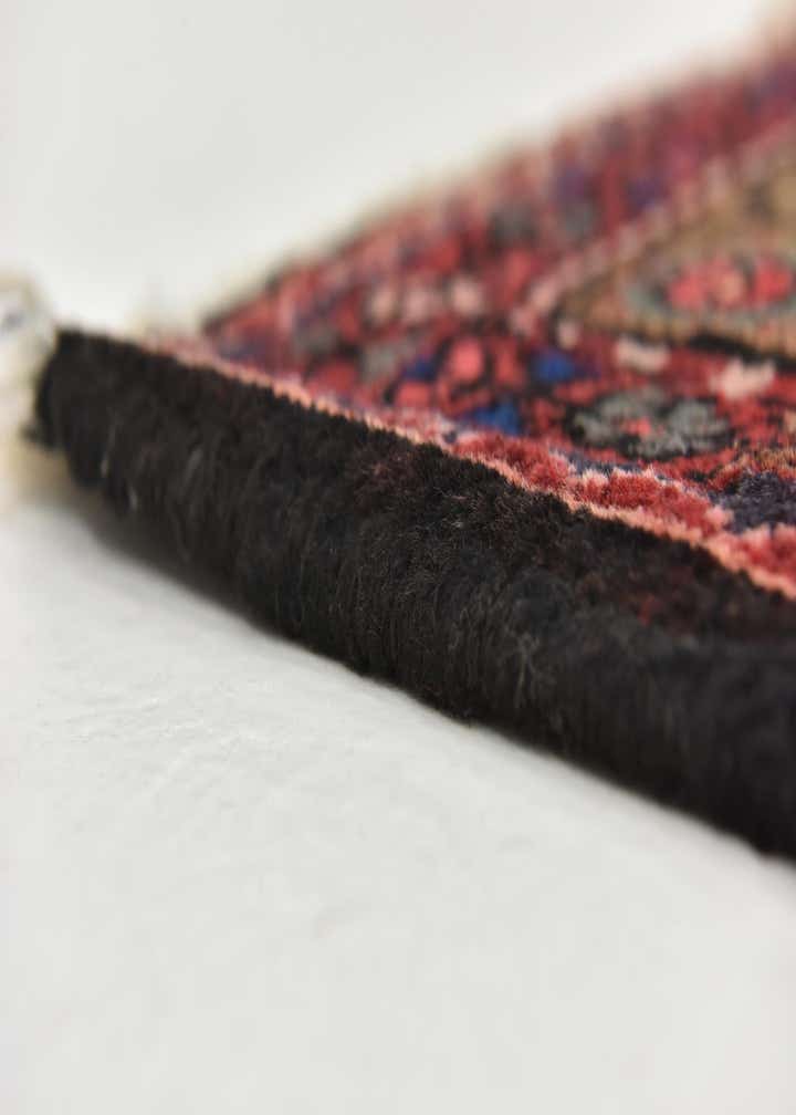 3' 7 x 9' 10 Hand Knotted Hossainabad Persian Wool Runner Rug