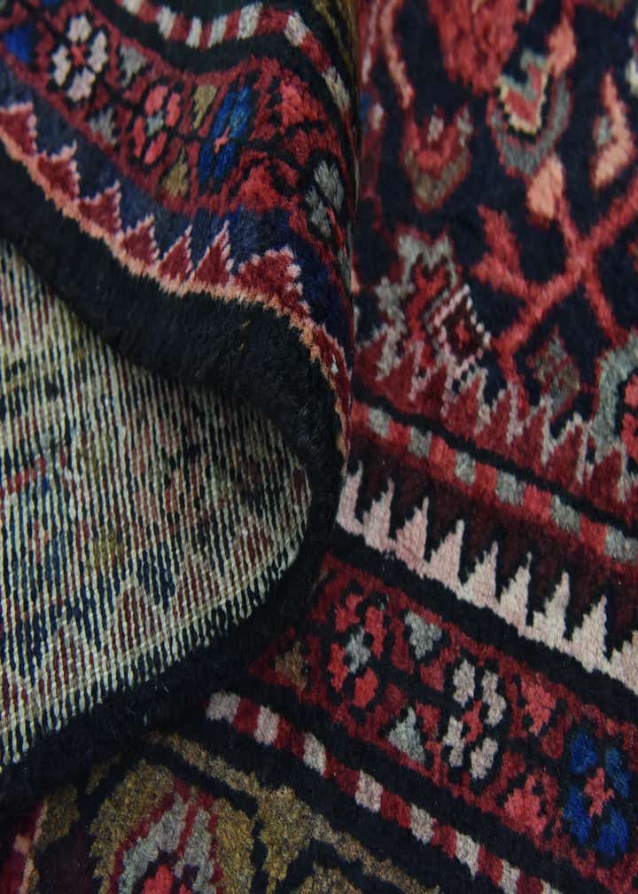 3' 7 x 9' 10 Hand Knotted Hossainabad Persian Wool Runner Rug