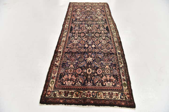 115cm x 295cm anudado a mano Hossainabad Alfombra Persa Lana Pasillera