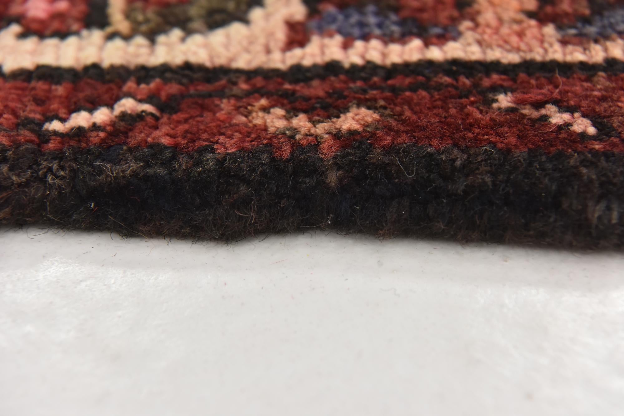 115cm x 295cm Hand Knotted Hossainabad Persian Wool Runner Rug