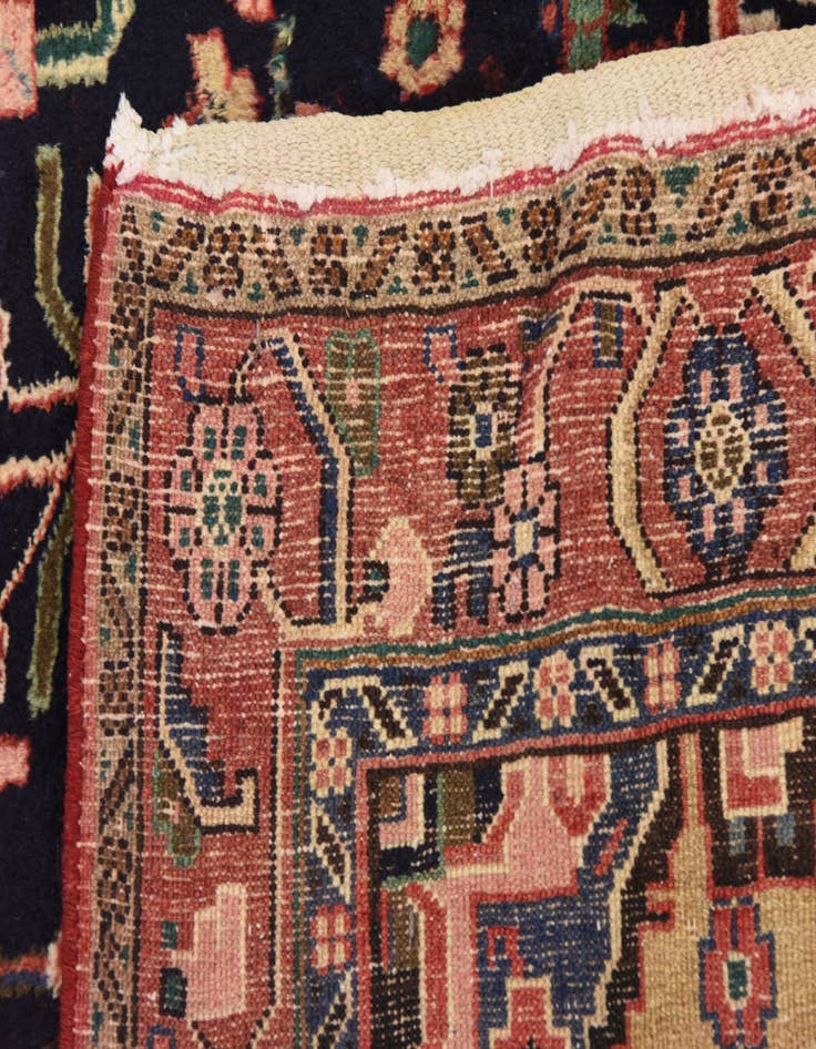 Detail image of 4' 8 x 11' 7  Hand Knotted Jozan Persian Wool Runner Rug