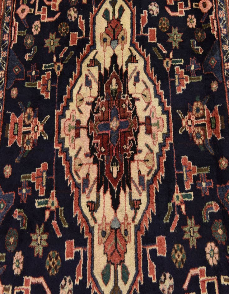 Detail image of 4' 8 x 11' 7  Hand Knotted Jozan Persian Wool Runner Rug