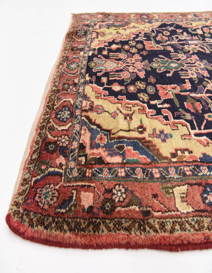 Detail image of 4' 8 x 11' 7  Hand Knotted Jozan Persian Wool Runner Rug