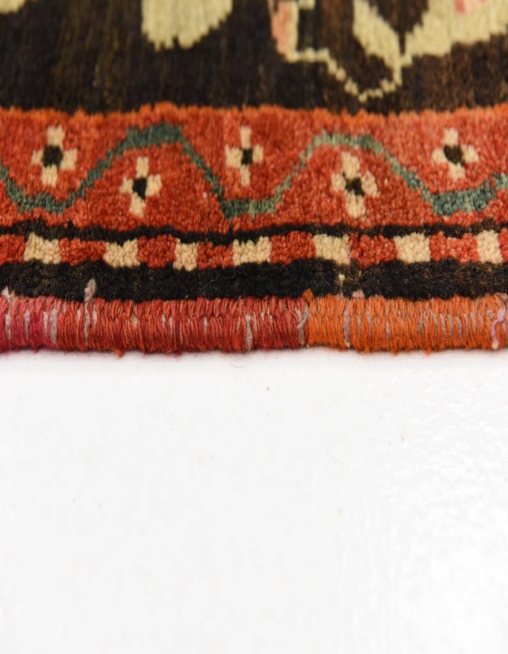 Detail image of 4' 6 x 9' 3  Hand Knotted Karabakh Oriental Wool Runner Rug