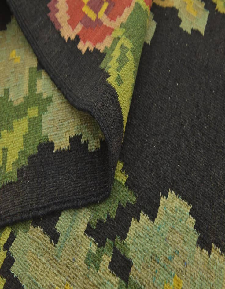 Detail image of 5' 4 x 9' 9  Hand Woven Karabakh Wool Runner Rug