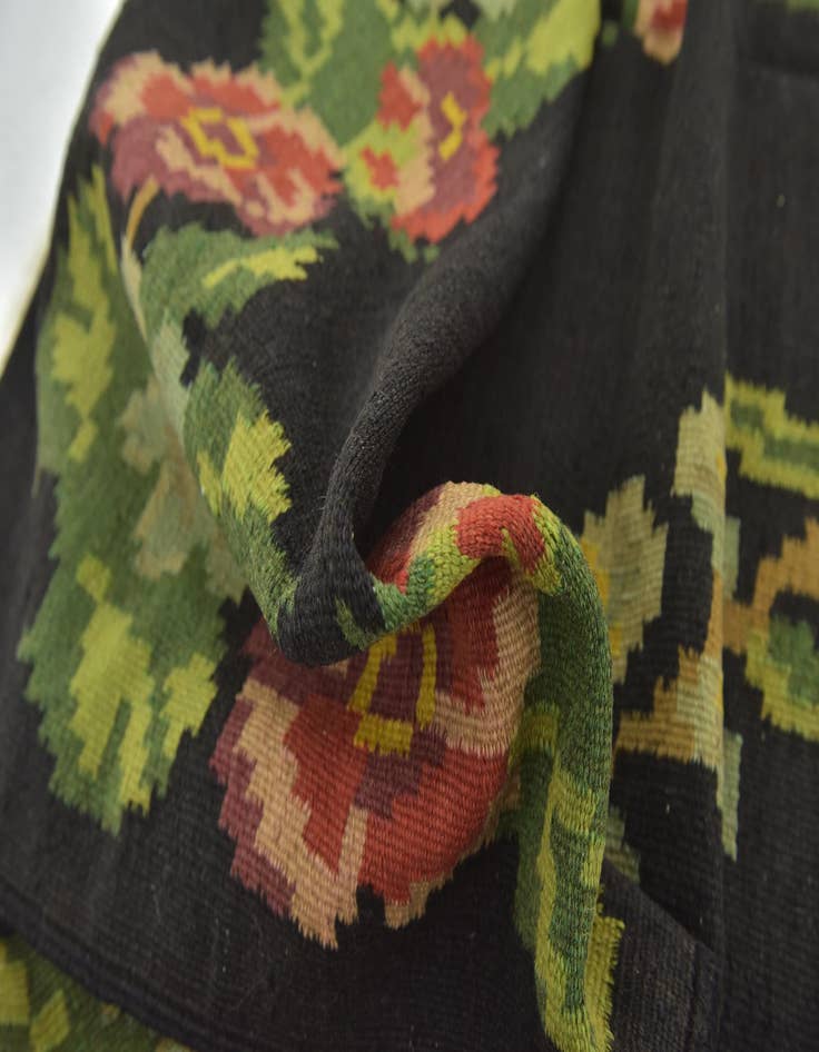 Detail image of 5' 4 x 9' 9  Hand Woven Karabakh Wool Runner Rug