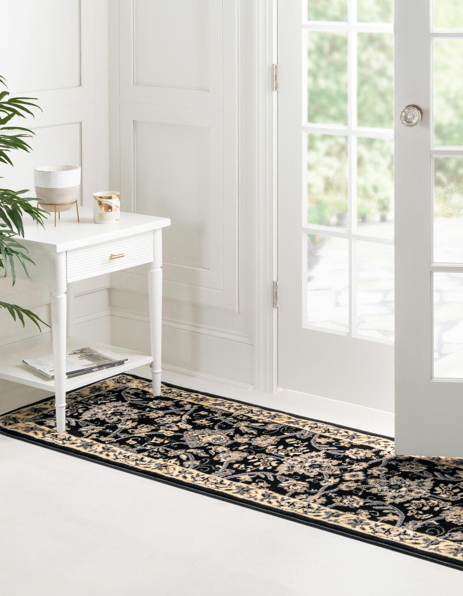 2' x 8' 2 Kashan Design Runner Rug