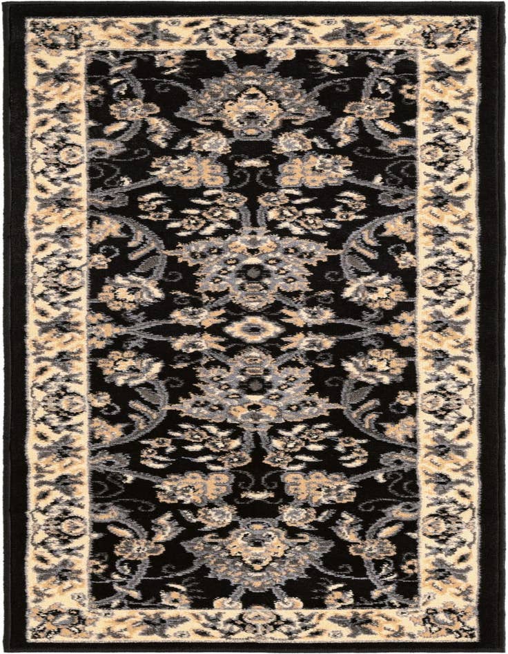 Detail image of 2' x 5' 3 Kashan Design Runner Rug