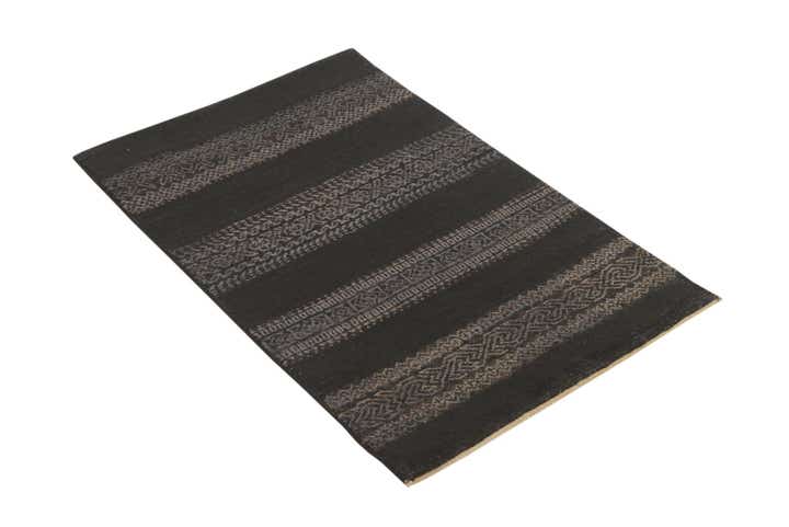2' 1 x 3' 10 Hand Knotted Kashkuli Gabbeh Oriental Wool Runner Rug