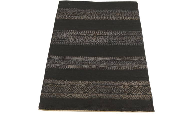 Detail image of 2' 1 x 3' 10 Hand Knotted Kashkuli Gabbeh Oriental Wool Runner Rug